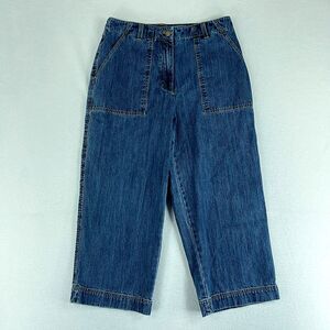 Jones Sport Womens Jeans Blue Size 10  (30x22.5) High Rise Wide Leg Denim
